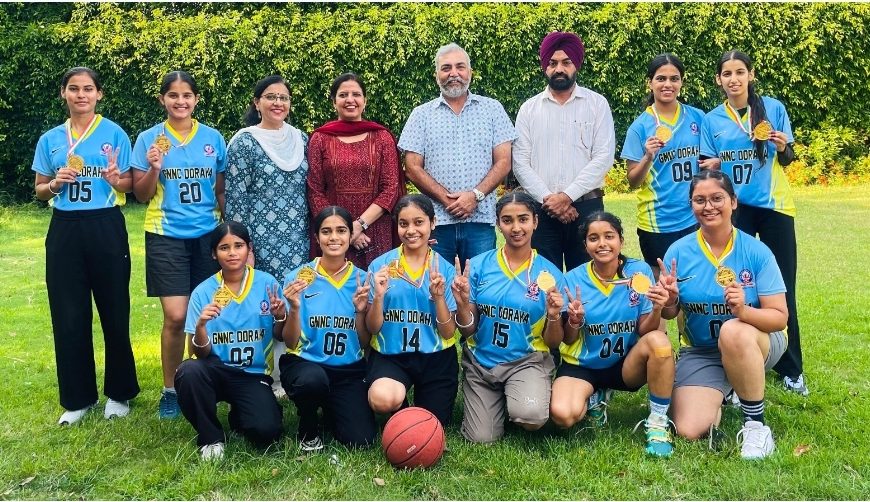 ਗੁਰੂ ਨਾਨਕ ਨੈਸ਼ਨਲ ਕਾਲਜ ਦੋਰਾਹਾ ਦੇ ਵਿਦਿਆਰਥੀਆਂ ਨੇ ਬਾਸਕਟਬਾਲ ਚੈਂਪੀਅਨਸ਼ਿਪ ਵਿੱਚ ਸੋਨੇ ਦਾ ਤਮਗਾ ਹਾਸਿਲ ਕੀਤਾ